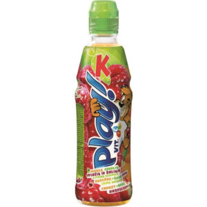 Morkų, obuolių, aviečių ir žaliųjų citrinų gėrimas KUBUŠ PLAY, 12%, 400 ml